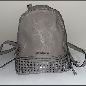 Studded Grey Michael Kors Backpack